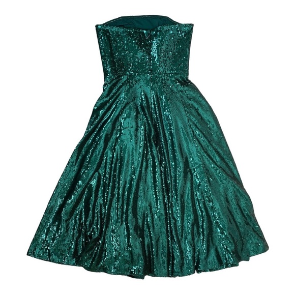 Dress the Population Ruby Strapless Fit & Flare Sequin Midi Dress - Picture 3 of 12